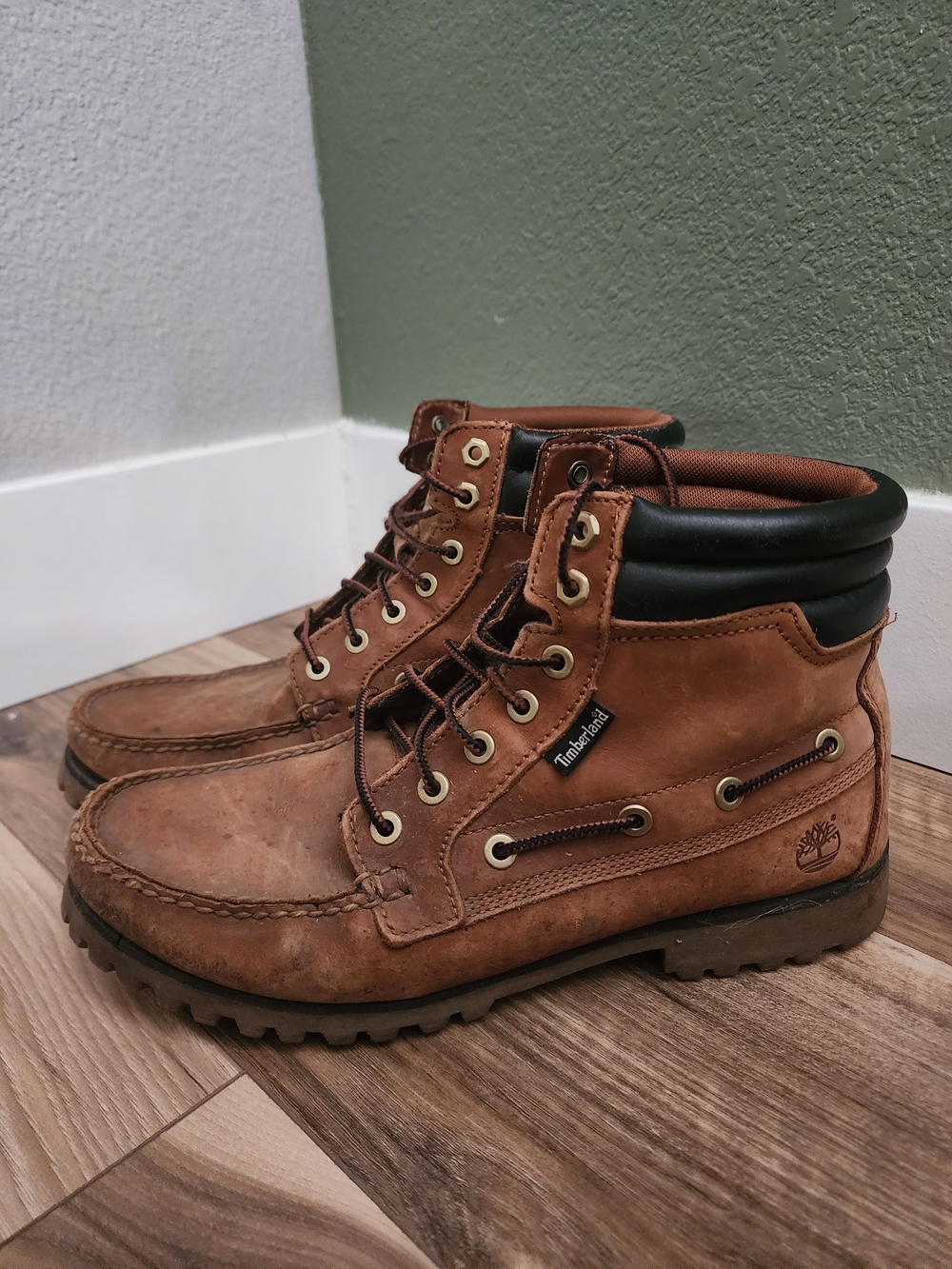 Timberland Tan Nubuck Moc Toe Men's Boots